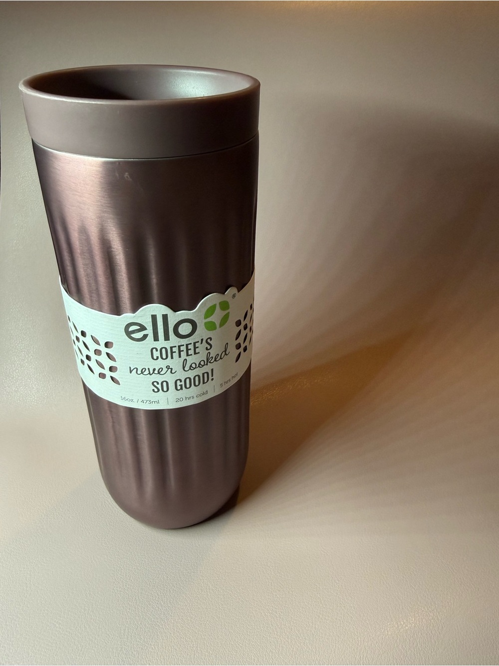 Ello 16 oz Leak-Proof Vacuum Insulated Coffee Travel Mug Mocha | New 💛